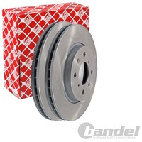 2X febi Bremsscheiben Ø256Mm Vorne Passend FÜR
