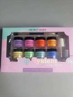 8 Colors New in Box NICOLE DIARY DIP SYSTEM COLOR KIT NAIL POWDER SEALED