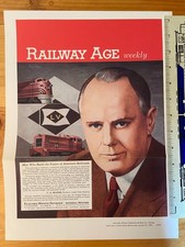 NOS EMD Electro-Motive GM Locomotive Lehigh Valley Railway Age Cover 1958