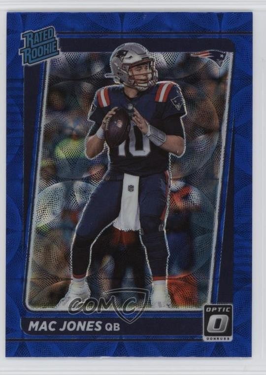 2021 Panini Donruss Optic Rated Rookie Blue Scope Prizm Mac Jones #206 14tz