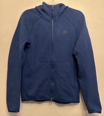 Nike Herren Tech Fleece blau Hoodie Extra Small durchgehender Reißverschluss Windrunner 928483-407