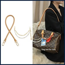 Genuine Vachetta Leather Bag Strap LV Speedy 20 25 30 Shoulder Replacement