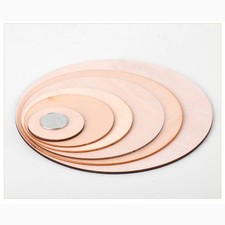 Basswood Plywood Sheet Circles Diameter 50 80 100 130 150 180 260mm Round Wooden