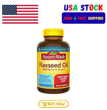 Nature Made Flaxseed Oil 1400 mg, 100 Softgel...