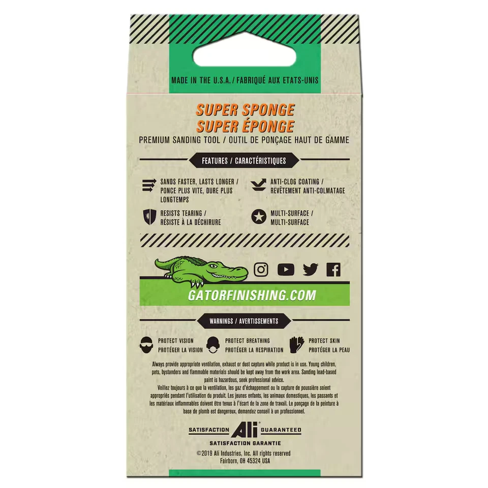 New box of 20 Gator 60  Super Sponge, 60 Grit , AlumiNext, 3 x 5 x 1" - Image 2 of 3