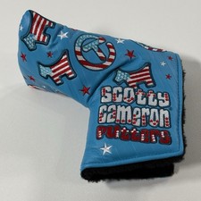 Scotty Cameron Circle T USA Dog Blue Headcover Mid Mallet Cover - NEW