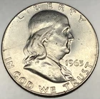 1963-P Franklin Half Dollar UNC Uncirculated 90% Silver 50c US Coin - 3719