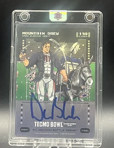 2026 Bo Jackson Battle Arena Tecmo MOUNTAIN DREW -Drew Bledsoe- Autograph DRBA7