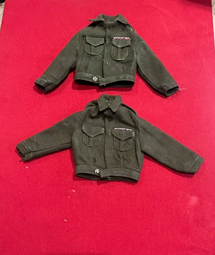 HASBRO 1966  GIJOE SOTW British Commando- two Tunics. One green, one brown.