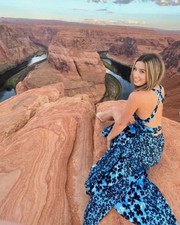 Free People DREWBERRY MAXI DRESS Blue Size Small