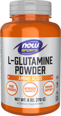 NOW Foods L-Glutamine 6oz Powder Pure Nitrogen Transporter Immune Support