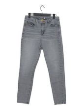 Mint Velvet Women's Jeans UK 14 Grey Cotton with Elastane Skinny