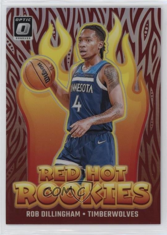 2024-25 Panini Donruss Optic Red Hot Rookies Rob Dillingham #7 RC