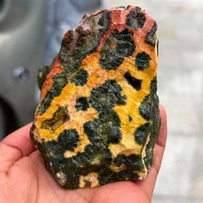 534g Natural Raw Ocean Jasper With Druzy Rough Quartz Crystal Mineral Specimen