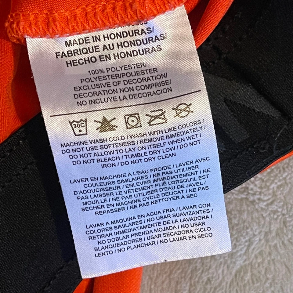 Pantalones Cortos de Baloncesto NIKE Dri-FIT Oregon State Beavers Para Hombre Medianos Naranja NCAA Gimnasio Foto 4 de 4