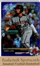 2017 Bowman Chrome #BCP191 Dawel Lugo Prospects Purple Shimmer Refractor