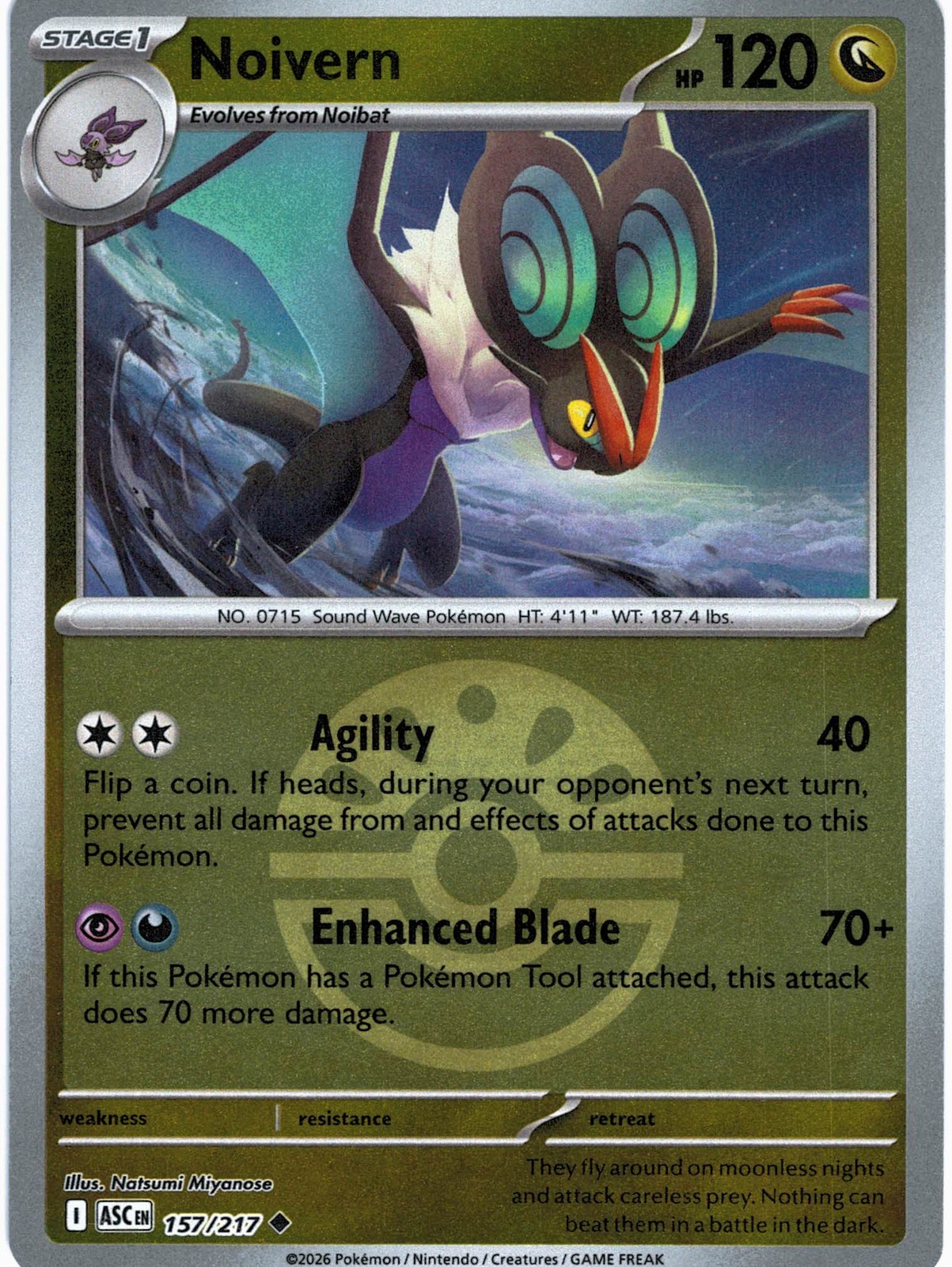 Noivern (Friend Ball) 157/217 Uncommon ME: Ascended Heroes Pokemon Reverse Holo
