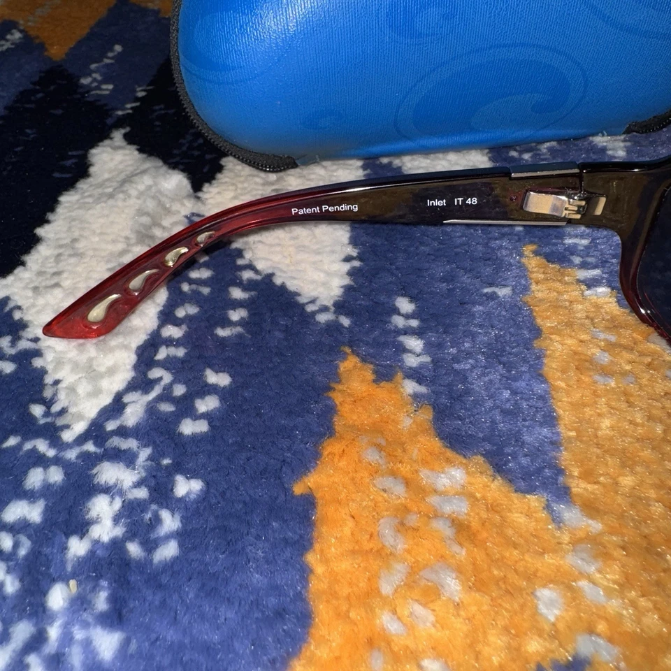 Gafas de sol Costa Del Mar Inlet IT 48 Borgoña para mujer polarizadas 580P con estuche Foto 3 de 4