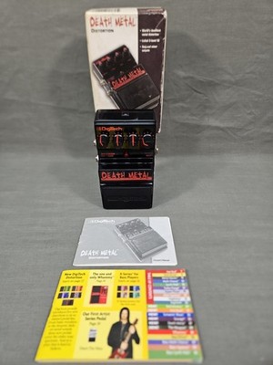 Digitech Death Metal Distortion Electric Guitar Pedal Original Box & Paperwork 