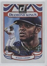 2014 Panini Donruss Diamond Kings Gold Career Stat Line /88 Justin Upton 1m8