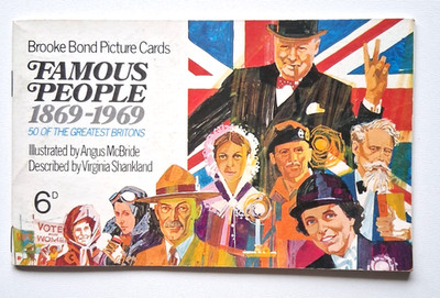 Famous People 1869 - 1969 Brooke Bond 1969 Original Album unused no cards