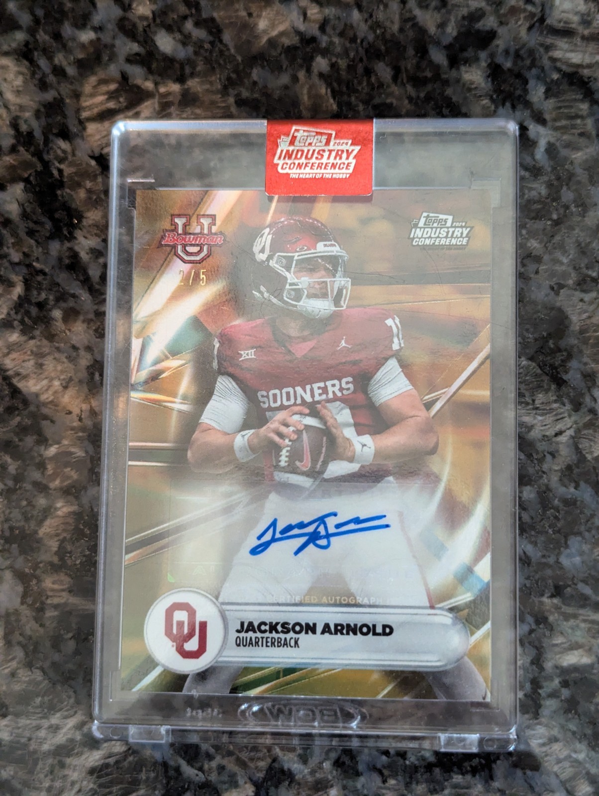 2024 Bowman University Topps Industry Conference Jackson Arnold Auto  /5 Auburn