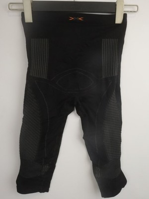 X-Bionic Black Compression Cycling Unisex Shorts Below Knee Size XS