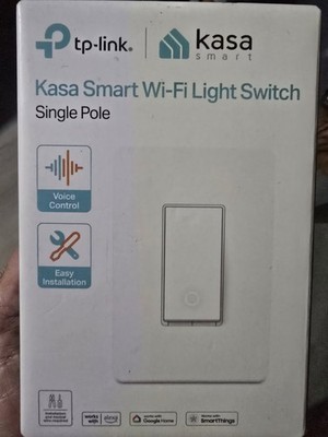 H-3. TP Link Kasa Smart Light Switch HS200, Single Pole 2.4GHz Wi-Fi