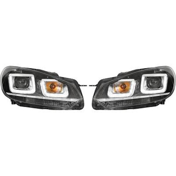 Scheinwerfer Passend FüR Set VW Golf 6 Baujahr 08-12 Klarglinks/Schwarz,-image