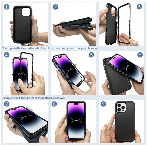 Funda protectora de alta resistencia OTT con clip para iPhone serie 17 - Imagen 5 de 30