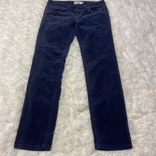 Vineyard Vines Corduroy velvety Pants Womens Size 2 Blue Cotton Blend Casual