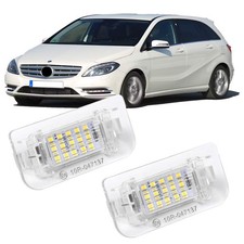 LED Kennzeichenbeleuchtung Licht E-Zulassung f&uuml;r Mercedes B-Klasse W246 W242