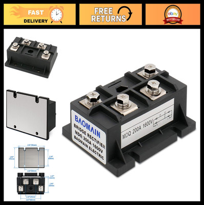 200A 1600V Bridge Rectifier Diode Module - Full Wave Single Phase Power Supply