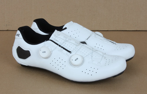Lake CX333 Regular Cycling Shoe - Men's. White/White Clarino, 44.5 /70356/