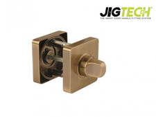 JTA5605 Jigtech Antique Brass Square Bathroom Turn & Release Set