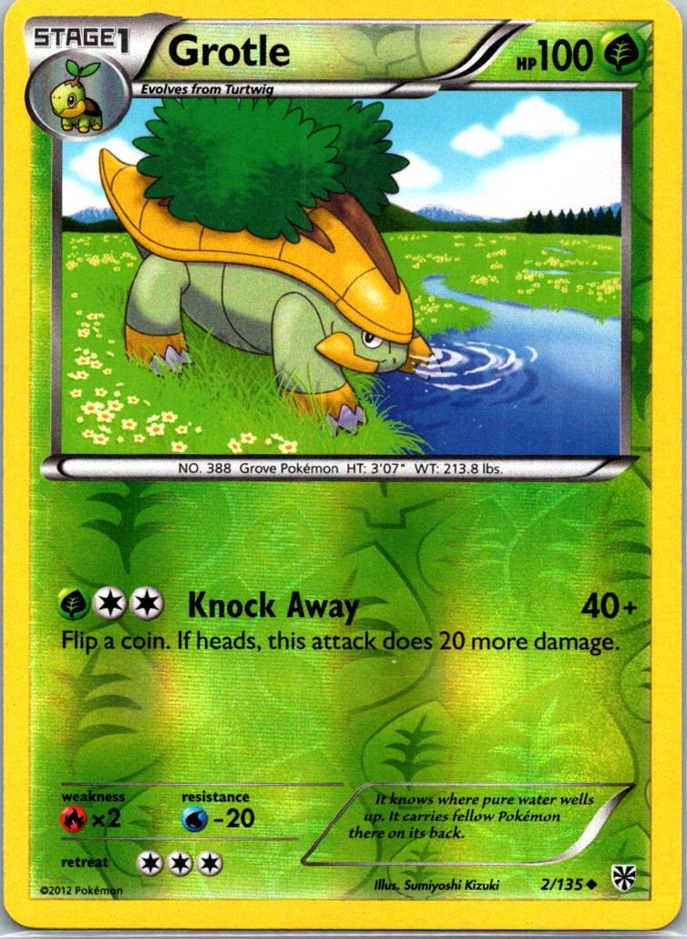 Grotle Reverse Holo Uncommon PLS Plasma Storm 2/135 LP