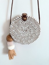 Classic White Rattan Bag