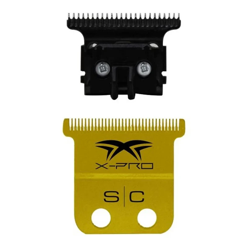 Replacement Fixed X-pro Precision Gold Titanium Trimmer Blade Cutter Set SC523GB