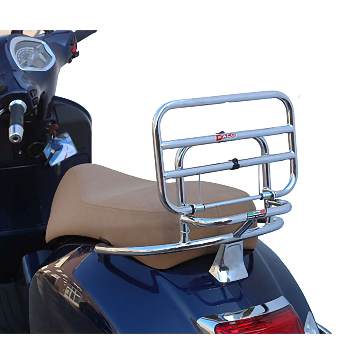 Rear Chrome Luggage Rack by FACO for Vespa GTV SIX DAYS 300 2017
