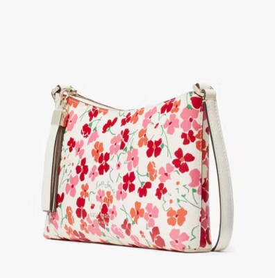 NWT Kate Spade Sadie Sunny Floral Printed Crossbody Pink Multi