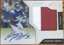 2017 Certified Rookie Jersey Autograph Wayne Gallman #237 #’d 190/299