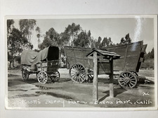 Buena Park, California Knotts Berry Park Wooden Wagon RPPC Postcard