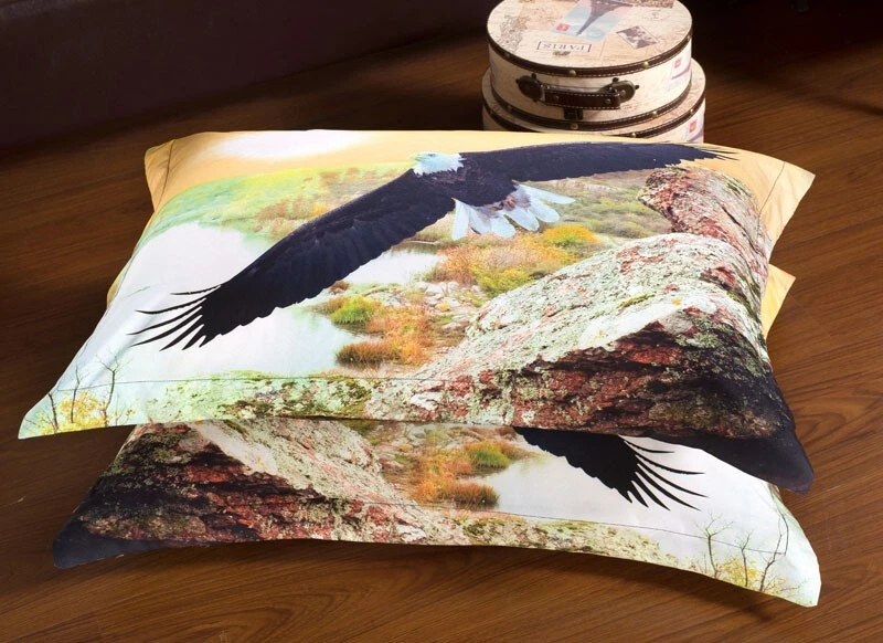 6 piezas. Juego de funda nórdica Queen de polialgodón en marrón, amarillo y blanco para edredón Foto 3 de 4