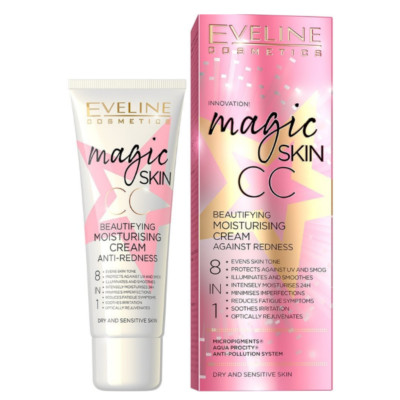 Eveline Magic Skin CC Moisturising Anti Redness Cream 8 in 1 150ml