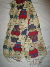 Cotiera Child Scarf English Bears Made In Germany London Cambridge Liverpool