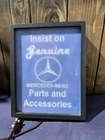 Vintage Mercedes Benz Parts and Accessories Light-Up Box Sign Interchangeable