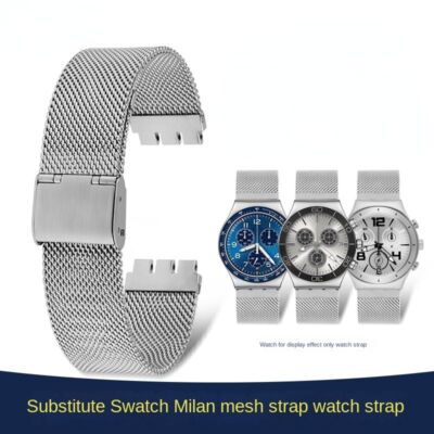 Milan Metall Uhrenarmband für SWATCH YCS YAS YGS IRONY Edelstahl Armband