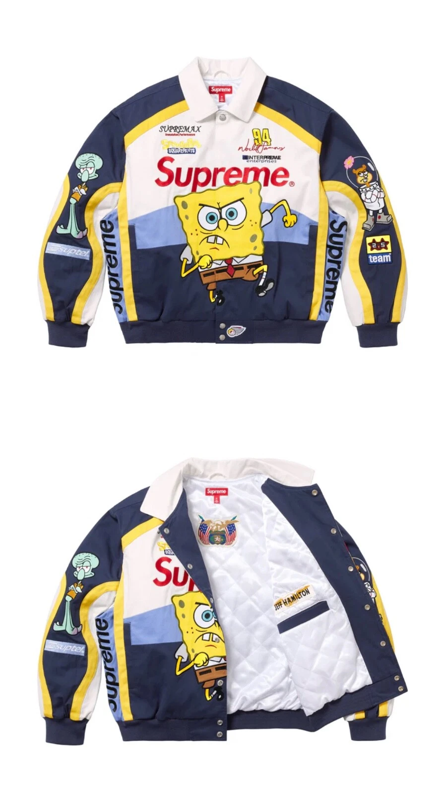 Giacca da corsa XXL Supreme® SpongeBob SquarePants Jeff Hamilton