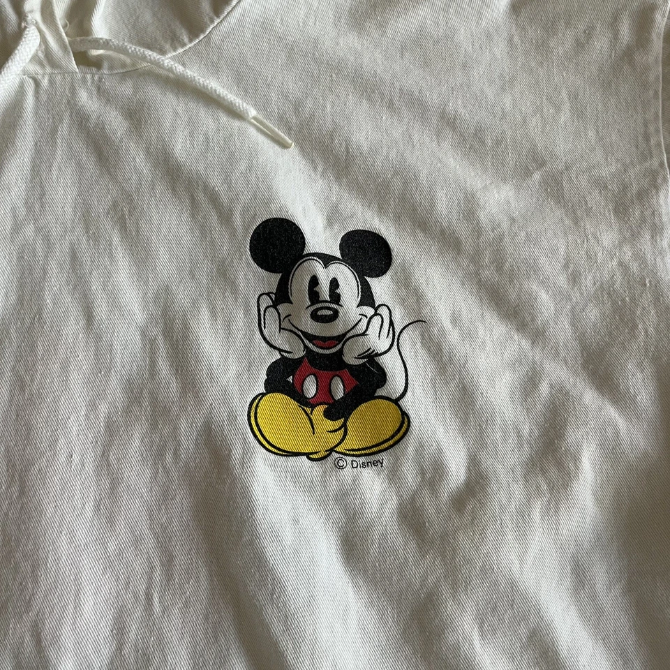 Chaqueta De Colección Disney Mickey Mouse Talla Pequeña Con Capucha Anorak Cordón Foto 3 de 4