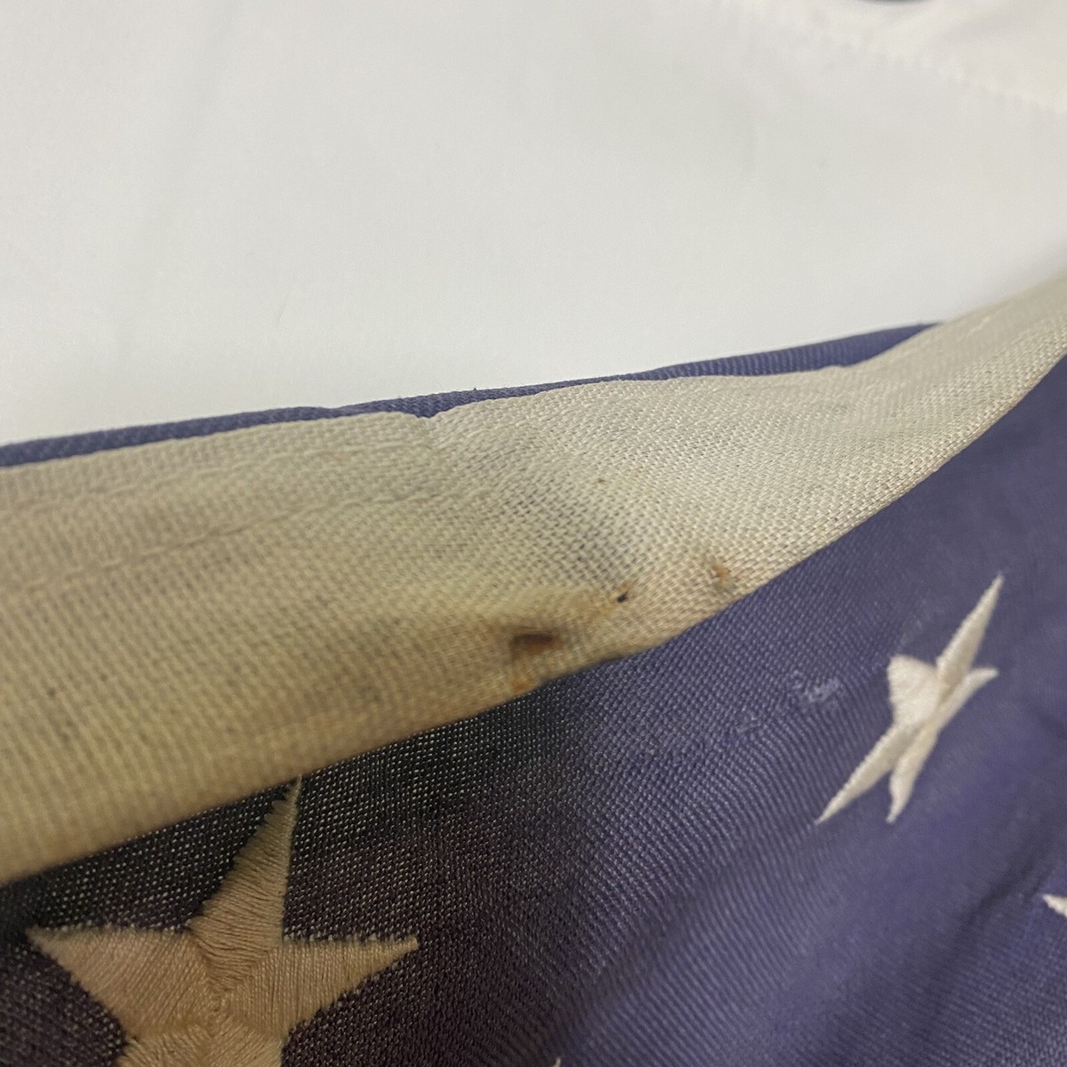 Vintage American Flag Annin Defiance 42” X 76” Cotton Bunting
